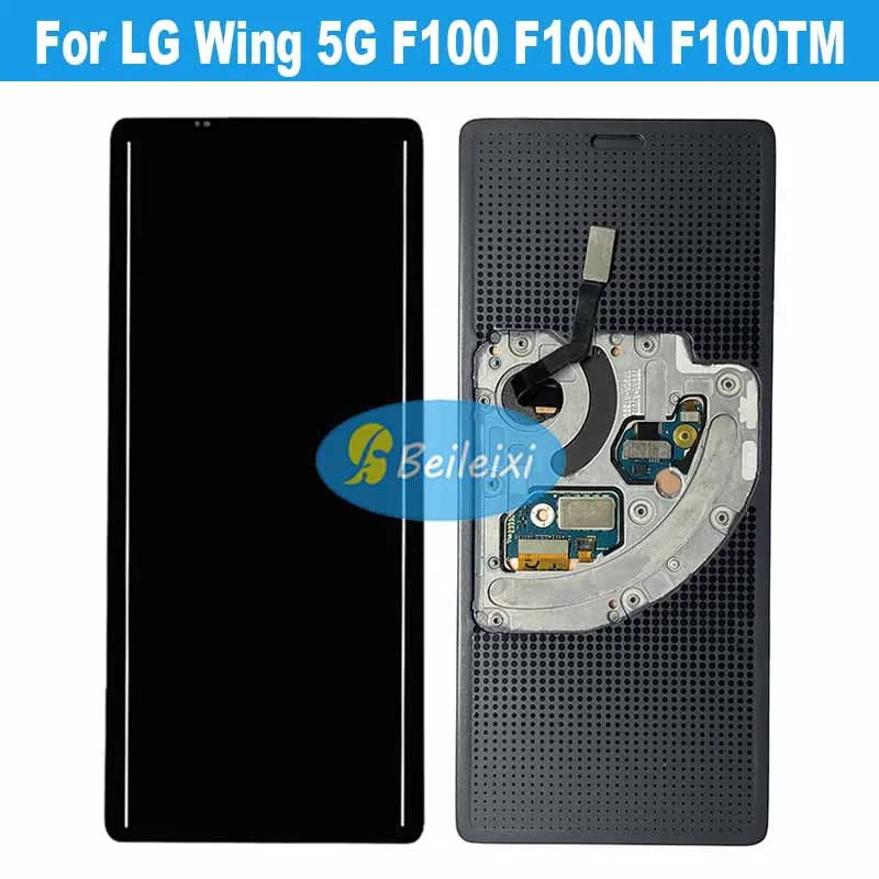 For LG Wing 5G F100 F100N F100EM F100V F100TM F100VM LM-F100 LCD Display Touch Screen Digitizer Assembly