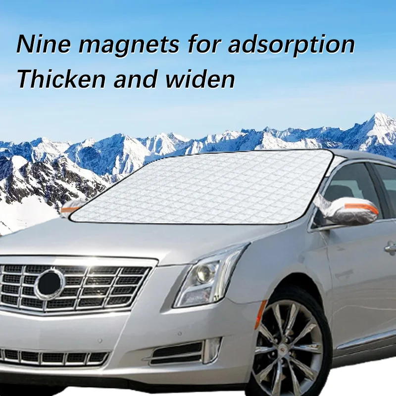 Exterior Accessories For Cadillac XTS Import Winter Car Snow Shield Shade Front Windshield  Waterproof Ice-Frost Sunshade Cover