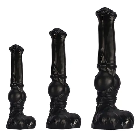 New Animal Dildos Horse Dildo Dog Knots Big Dick Huge Penis Anal Butt Plug G-spot Stimulation Masturbation Suction Cup Adult Sex