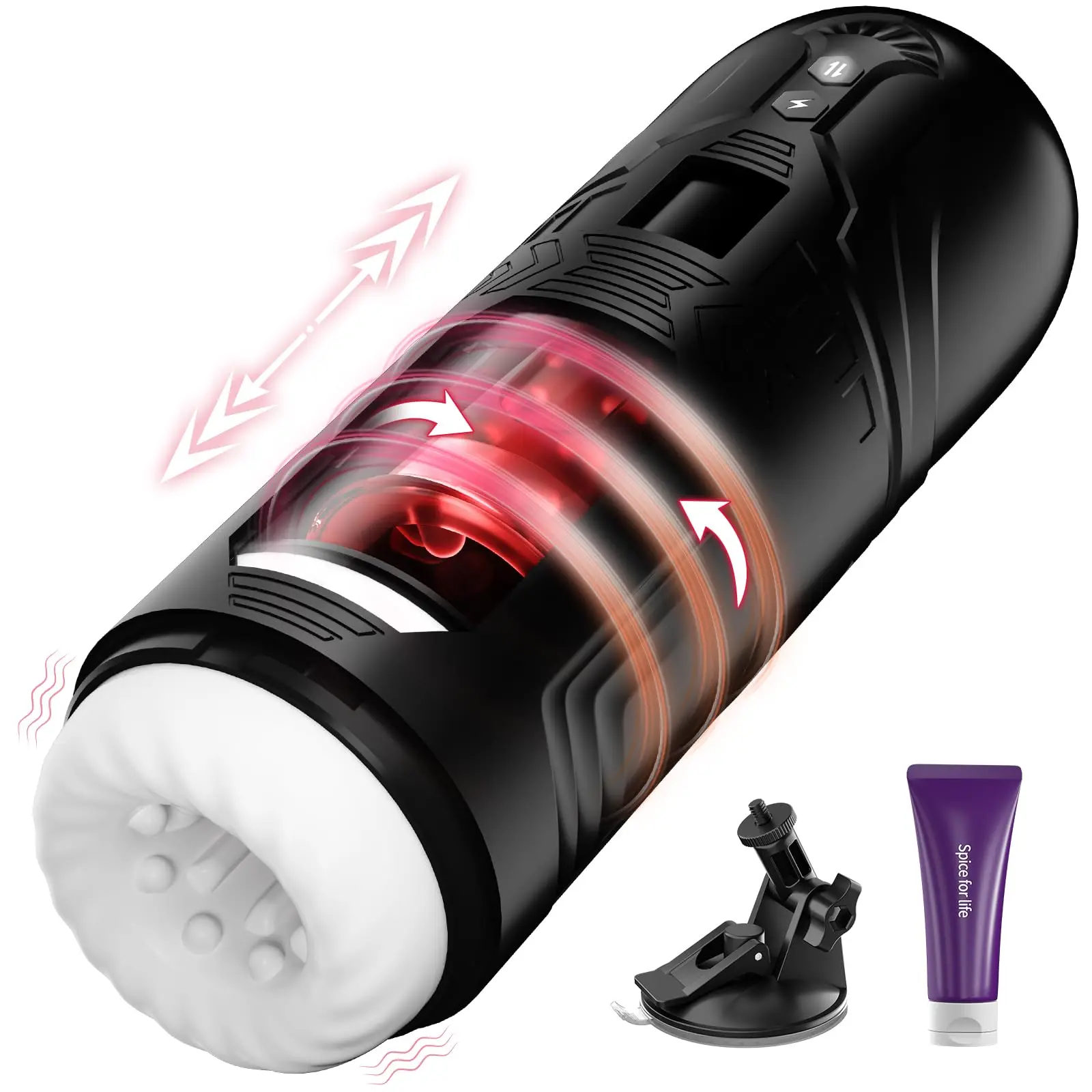 

Sex For Men Male Masturbator Cup, Automatic Men's Adult Toys With 7 Thrusting & Rotating Vibrating Modes,