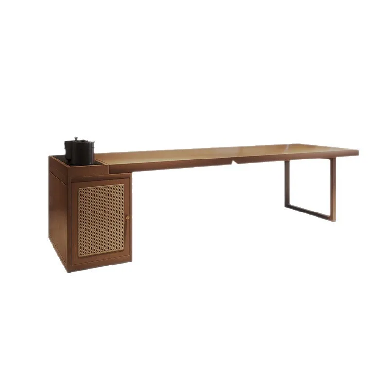 # Nordic Modern Solid Wood Multifunctional Desk 2-in-1 Writing and Office Table for Home