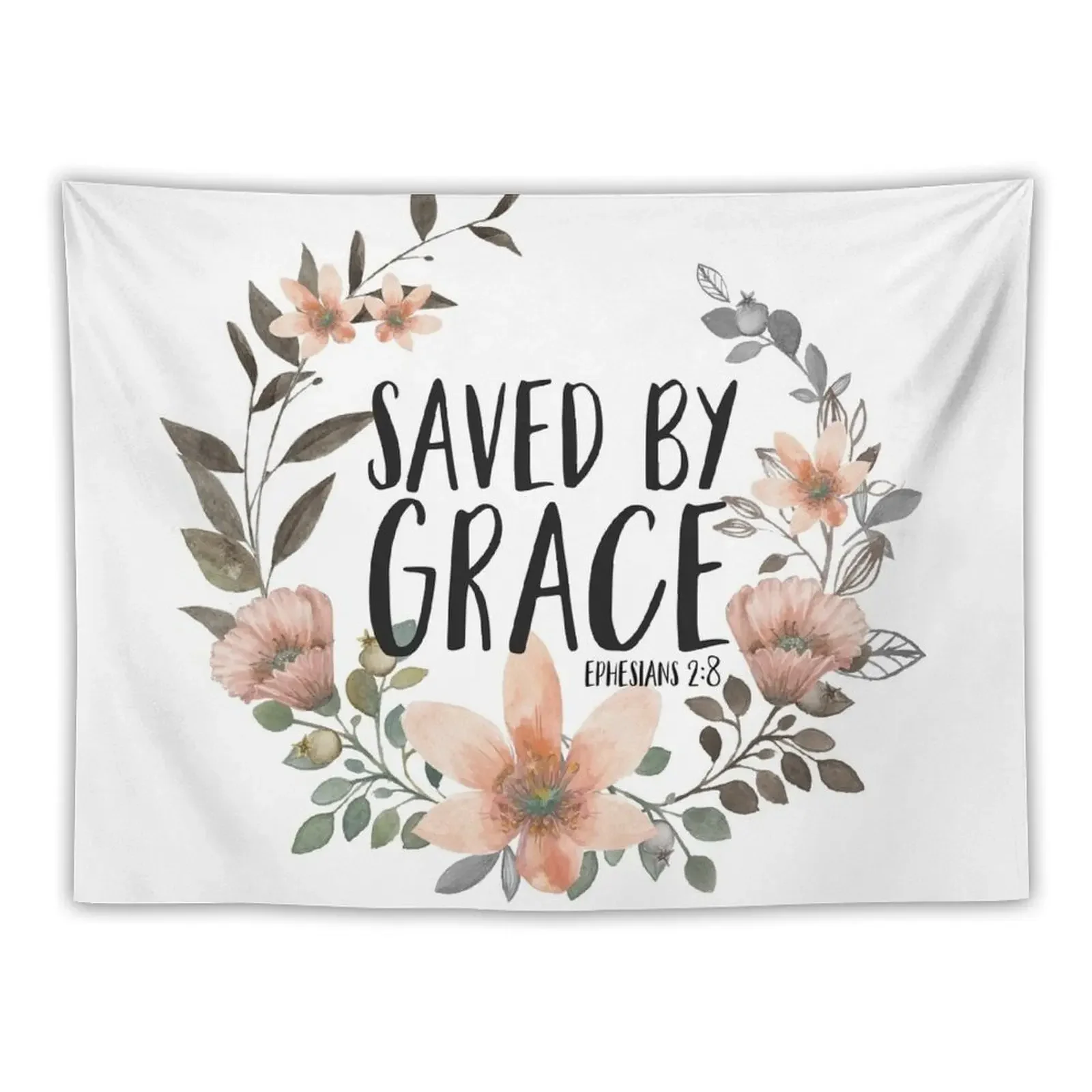 Saved By Grace Tapestry Decoration Wall Funny On The Wall Aesthetic Room Decors Tapestry