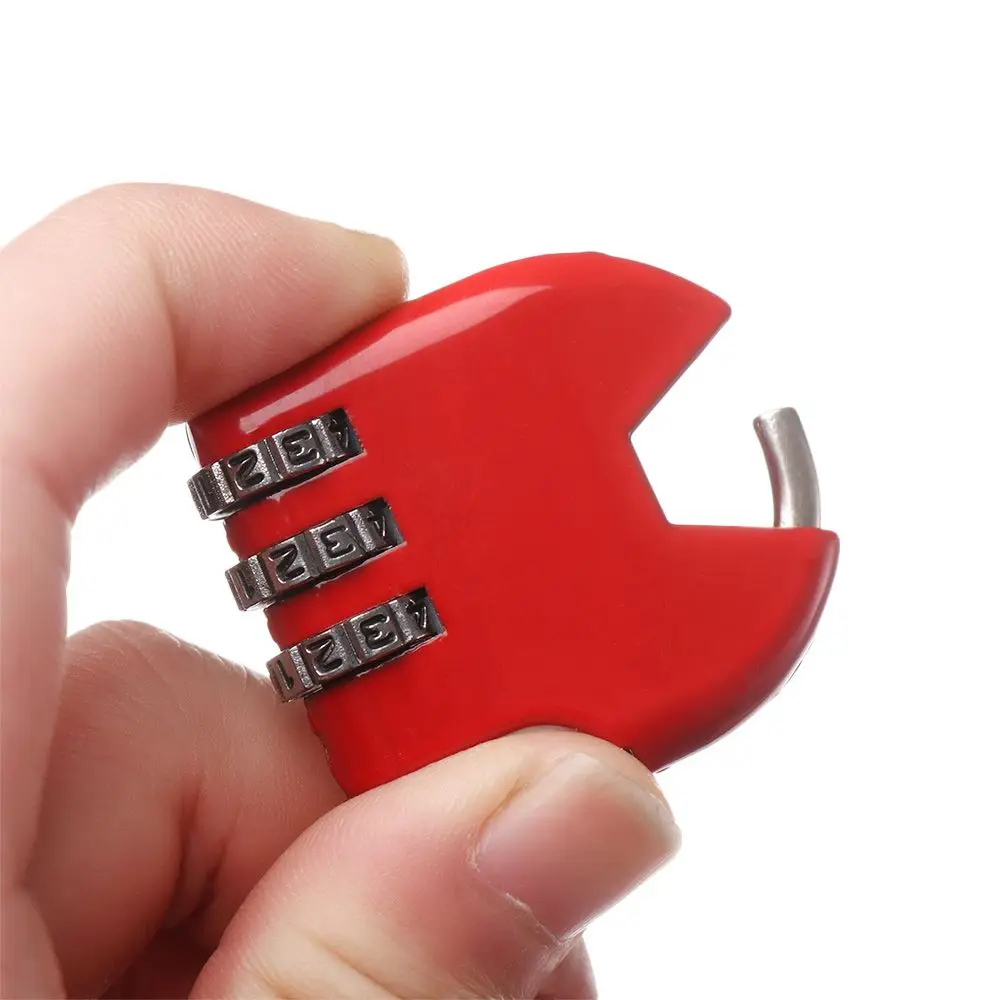 Password Lock Mini 3 Digit Code Combination Lock Travel Suitcase Luggage Padlock Diary Protector Practical Security Tools