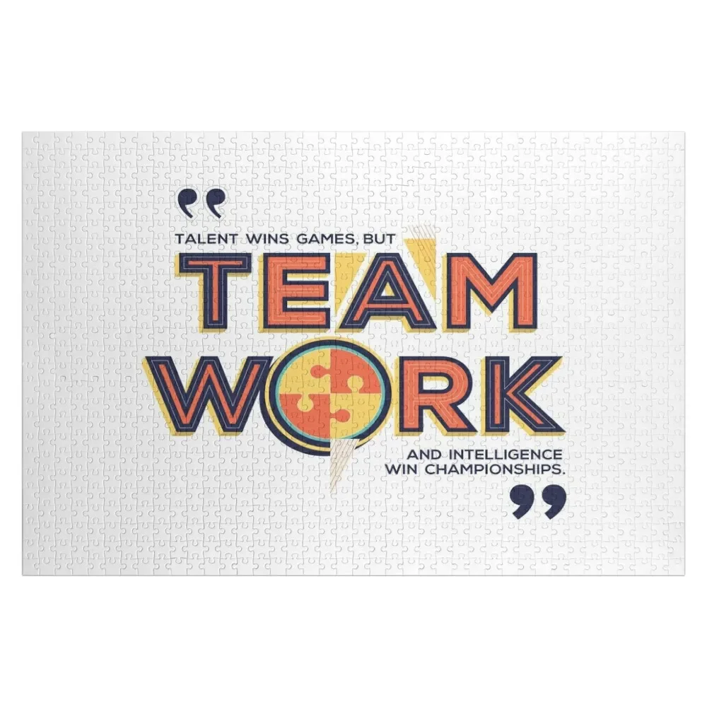 

Teamwork Jigsaw Puzzle Personalized Gift Married Name Wooden Toy Customs With Photo Personalised Toys Puzzle