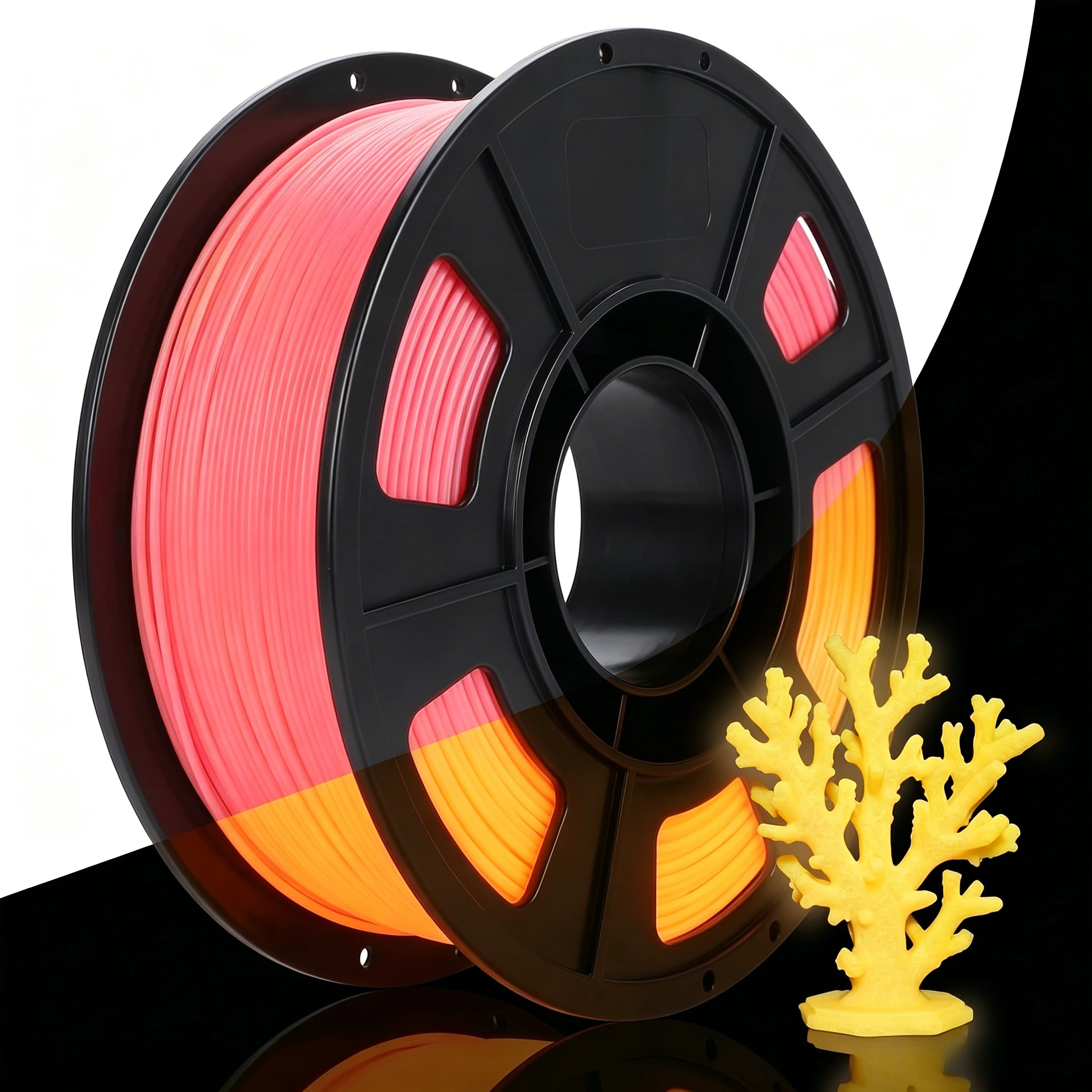 

Glow-in-the-Dark PLA 3D Printer Filament Bundle 1.75mm Dimensional Accuracy +/- 0.03mm for 3D Printing