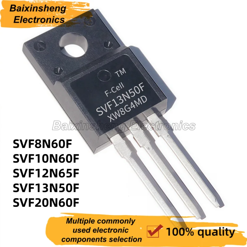 SVF8N60F, SVF10N60F, SVF12N65F, SVF13N50F, SVF20N60F, TO-220F, 8N60F, 10N60F, 12N65F, 13N50F, 20N60F, MOS Field-Effect Transisto