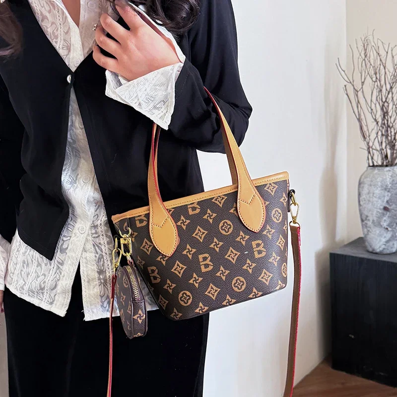 

Элегантная женская кожаная классическая сумка через плечо, роскошная дизайнерская модная сумка через плечо для повседневной элегантности