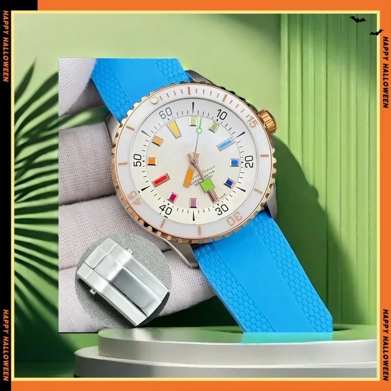 Automatic Mechanical Calendar Unisex Watch Stainless Steel Fully Functional Super Ocean Series