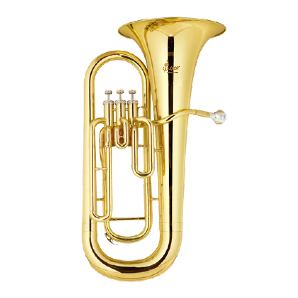 Factory Brass Instruments Bb Euphonium Hug Bugle 28cm Horn 3 4 Keys Pistons On The Bass Tuba
