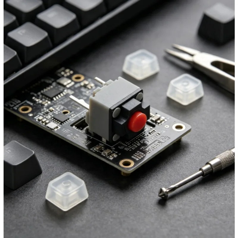 10pcs New Kailh Mute Button 6*6*7.3MM Quare Silent Micro Switch 6X6X7.3MM Tact Button Switch DPI Keys