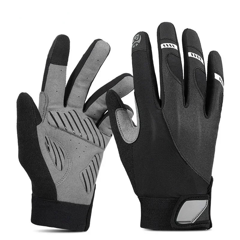 Shockproof Full Finger Racing Breathable Cycling Bike Gloves Waterproof Touch Screen Bicycle Cycling Gloves