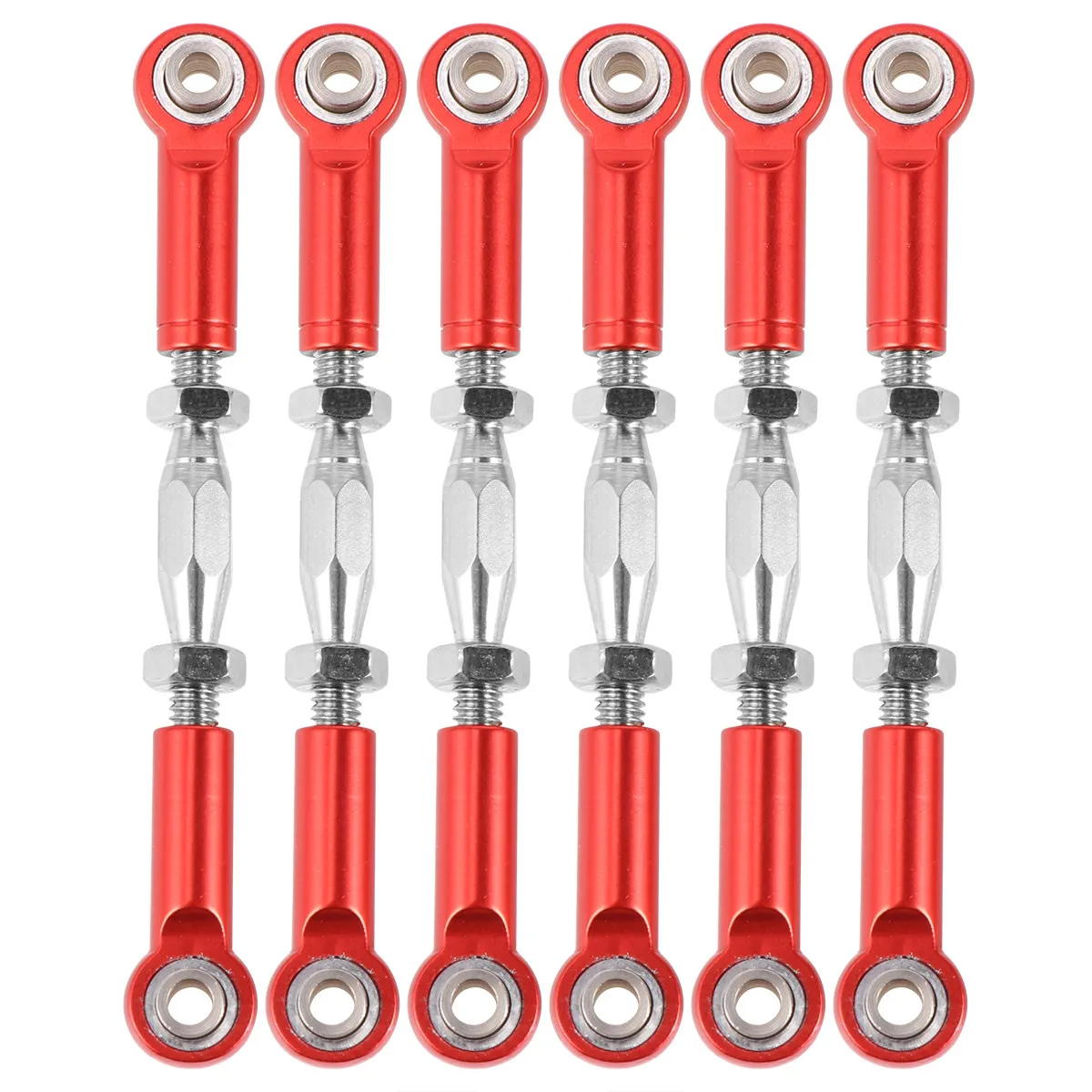 

6Pcs 71mm Aluminum Turnbuckle Rod Linkage Rc Car Upgrade Precision Cnc Machined Durable Easy Install Remove Redcat