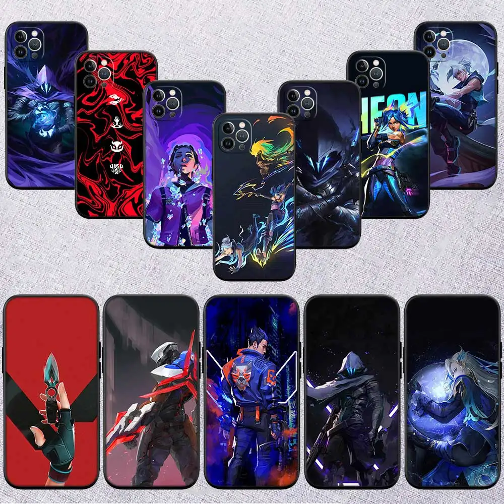 NH47 V-VALORANT Shell Phone Case for Samsung Galaxy Note 10 20 S23 S24 S25 Ultra FE Plus Edge Lite A02S A35 A07 A17