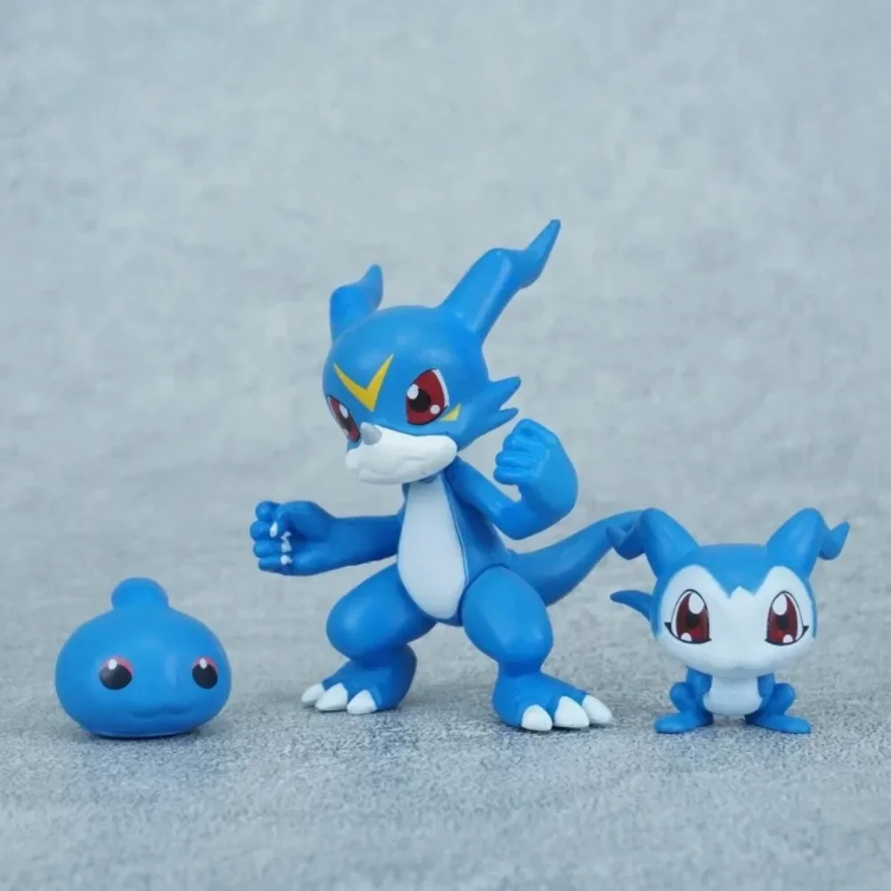2-6cm Anime Digimon Adventure Figure V-mon Figure Gomamon Action Figures Pvc Statue Desktop Ornament Collectible Model Toys Gift