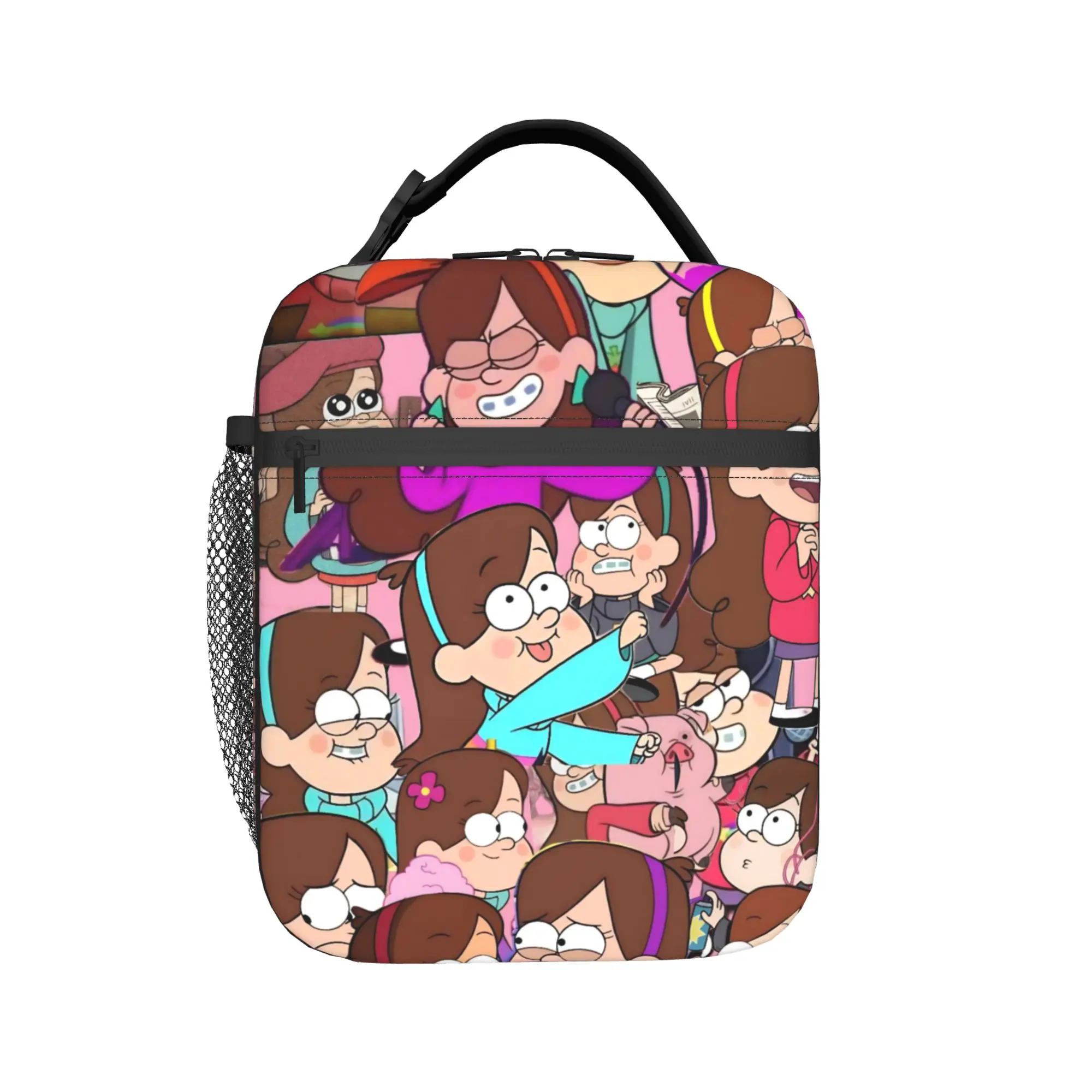 G-Gravity Falls Accessories Insulated Lunch Bags For School  Food Storage Bag Portable Thermal Cooler Lunch Boxes