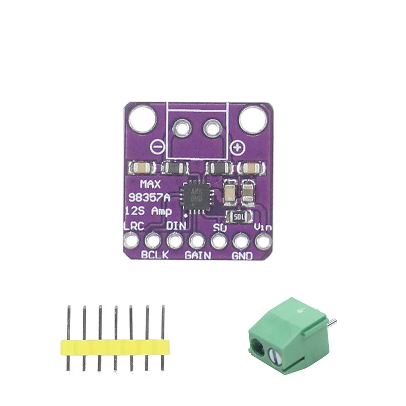MAX98357 I2S Audio Amplifier Module No Filter D Class Amplification Supports ESP32 Raspberry Pi