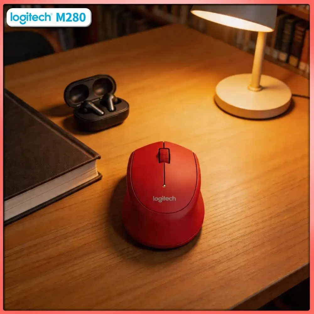Logitech M280 Wireless Mouse Mini Slim Casing 10m Range 1000 DPI Fine Detail Tracking Extended 18-Month Battery