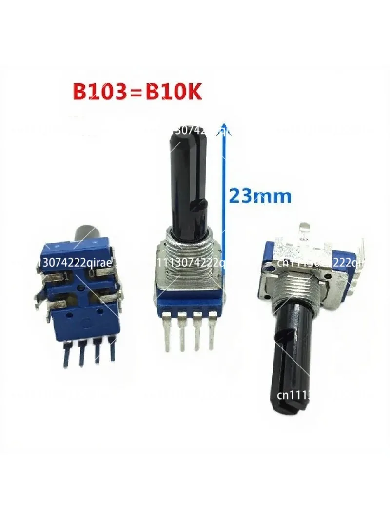 20PCS RK11 B10K 4Pin Single Rotary Potentiometer DCS1097 Mixing Console Volume Knob