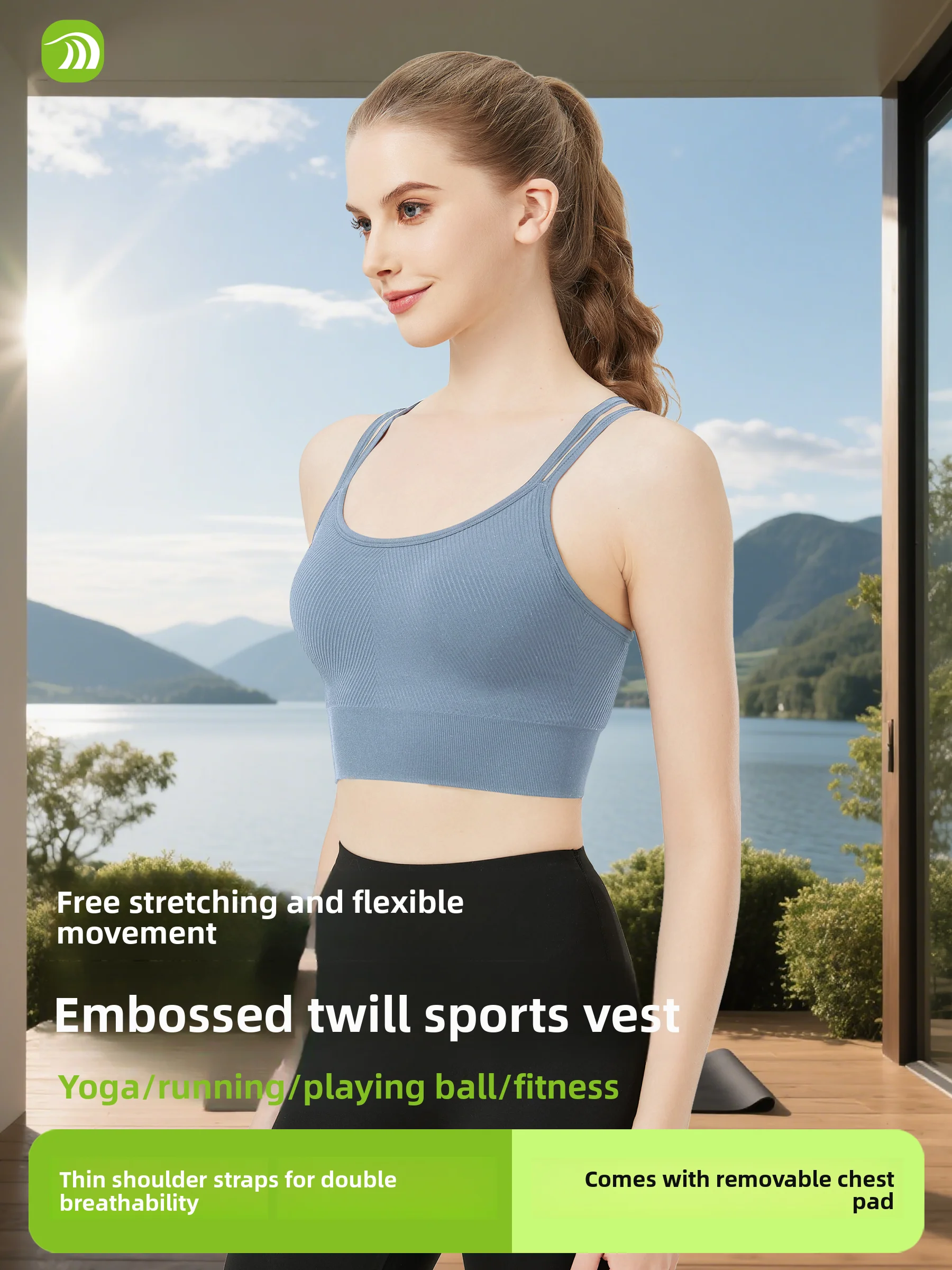 

Anio дышащий спортивный бюстгальтер для йоги топ с бретелями Fitn верхняя одежда жилет женский высокоэластичный нейлоновый спортивный бюстгальтер