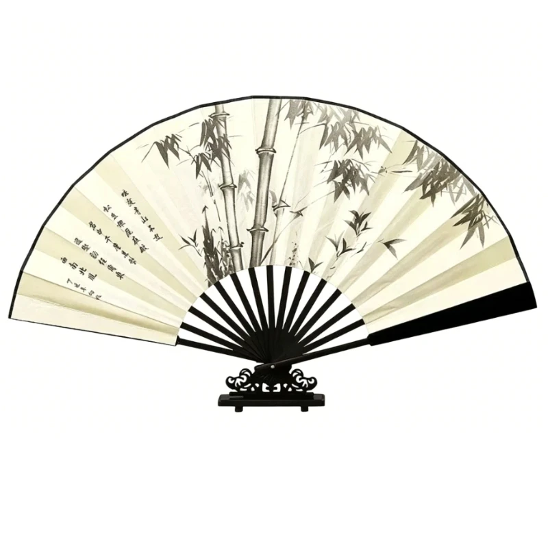 

Thousand Mile Landscape Folding Fan Ancient Hanfu Qipao Folding Fan Summer Portable Fairy Dance Fan Photo Runway Prop Fan Gift