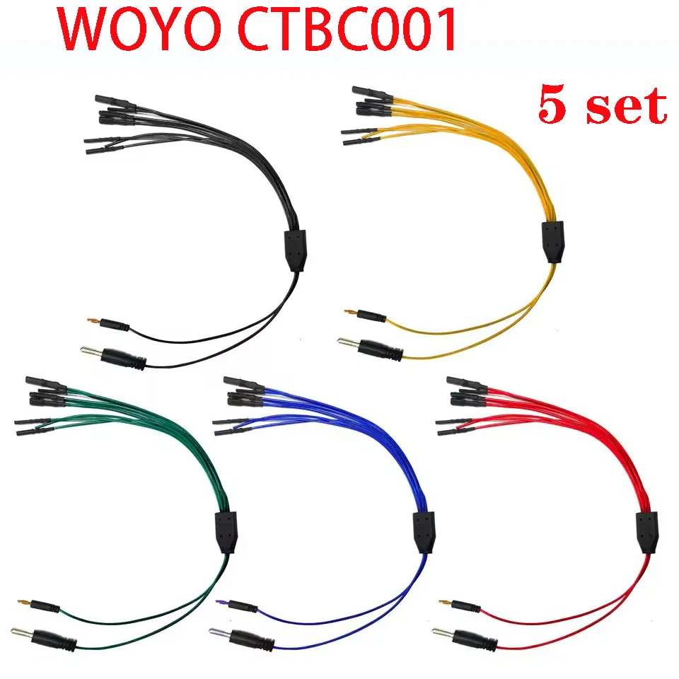 

WOYO CTBC001 8-way ECU Breakout Leads Plug Universal Jump Wire for Automotive ECU Diagnostic tool DIY Connnection 4.0/2.0mm