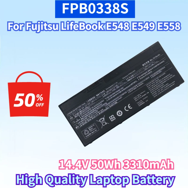Newest FPB0338S 14.4V 50Wh 3310mAh Battery for Fujitsu LifeBook E548 E549 E558 E559 T937 T938 T939 High Quality Laptop Battery