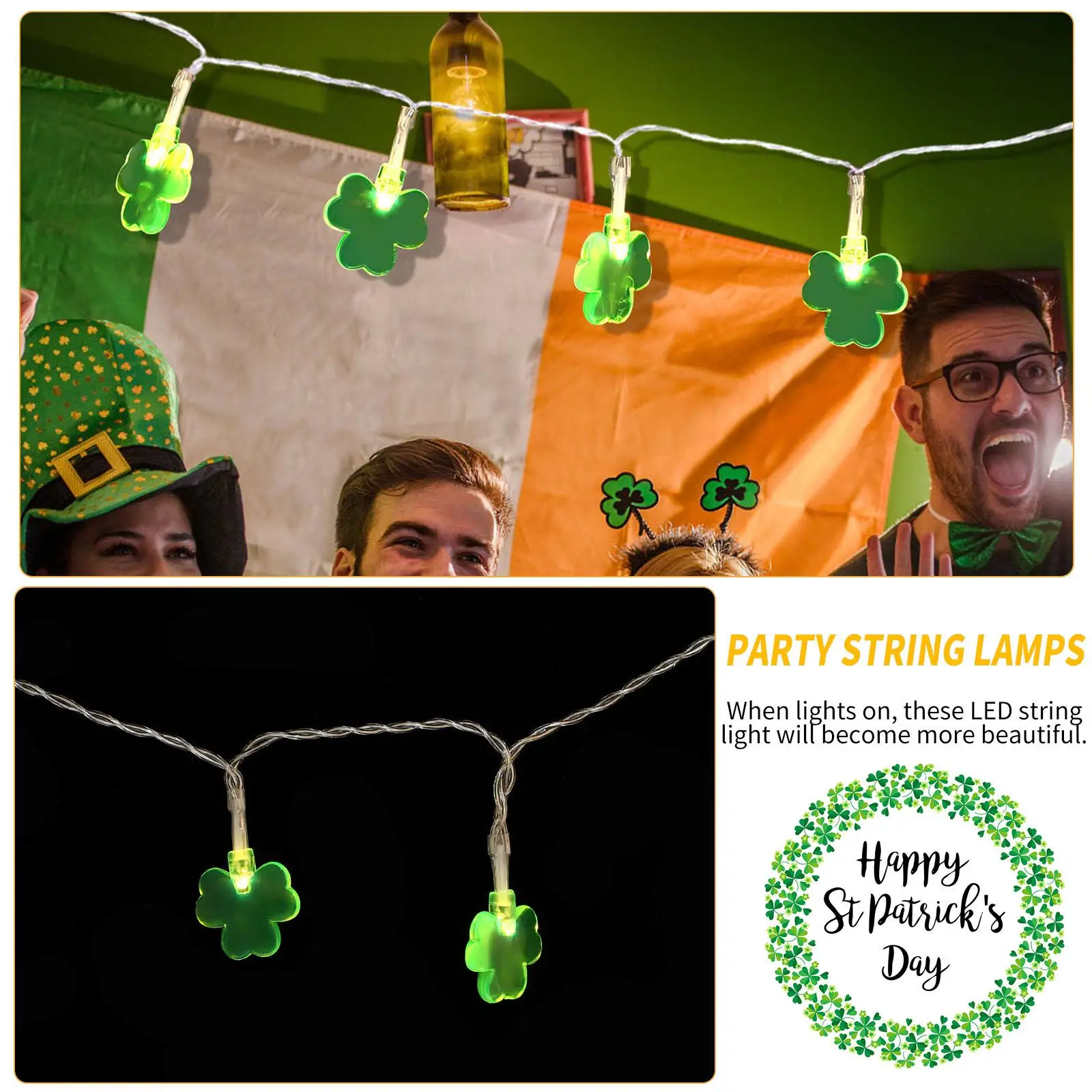 LED String Home Outdoor Shape String Light Party Festival Decor Warm Atmosphere Shape