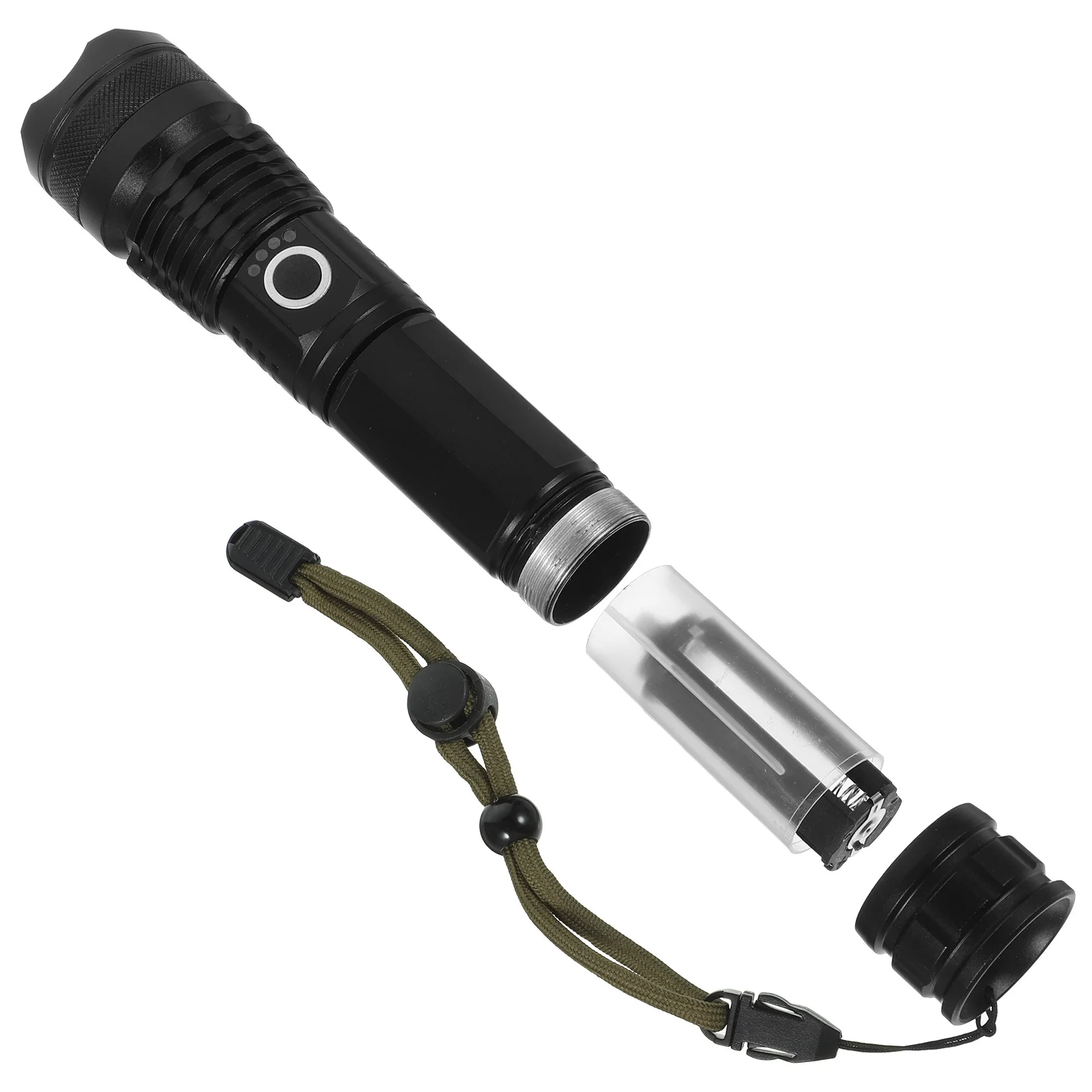 

1Pcs Super Bright Rechargeable Flashlight Long Range Zoom Spotlight for Outdoor Adventures Safety Signaling Portable Light