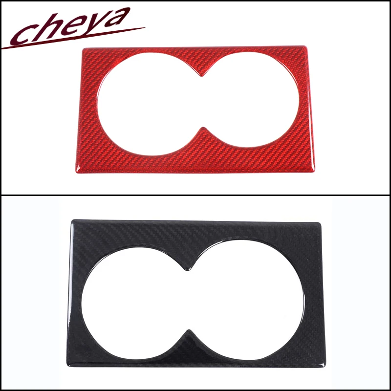 

Настоящее углеродное волокно, центральная консоль автомобиля, держатель для чашки с водой, рамка, накладка, наклейка для Nissan GTR R35 2008-2016