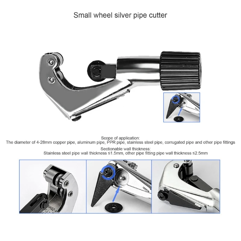 Stainless Steel Roller Type Tube Cutter Metal Scissor-Bearing Pipe Cutter