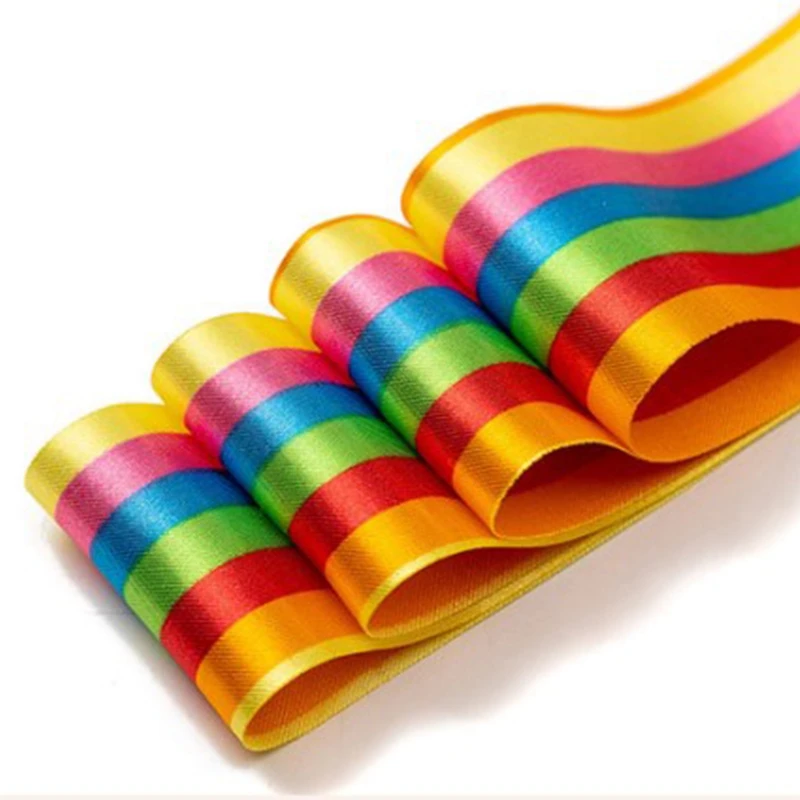 2M Colorful Gym Dance Ribbon Rhythmic Girl Art Gymnastics Ballet Streamer Twirling Rod Rainbow Stick Sports Training