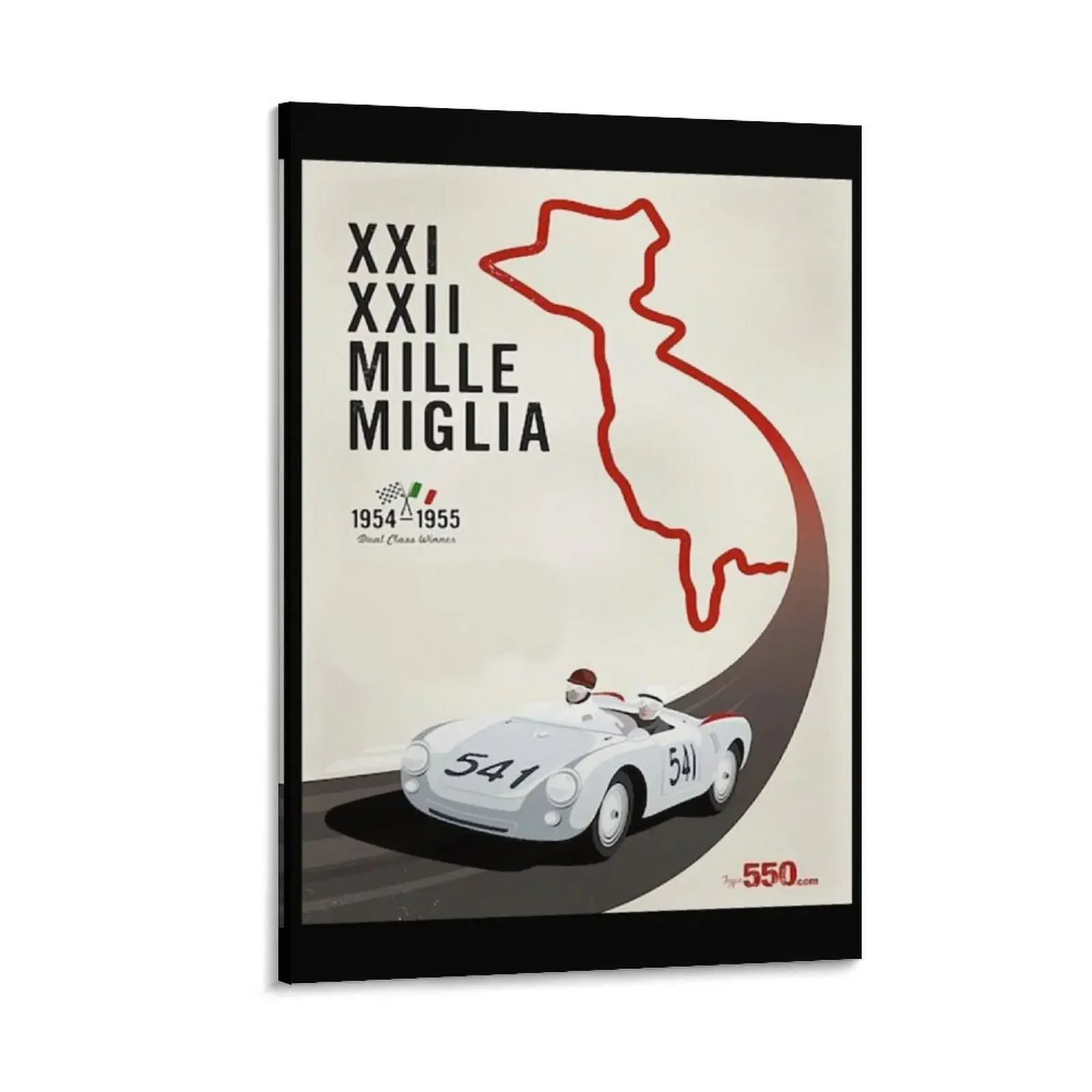 

Mille Miglia 1954-1955 Canvas Painting anime posters posters for room Decoration posters