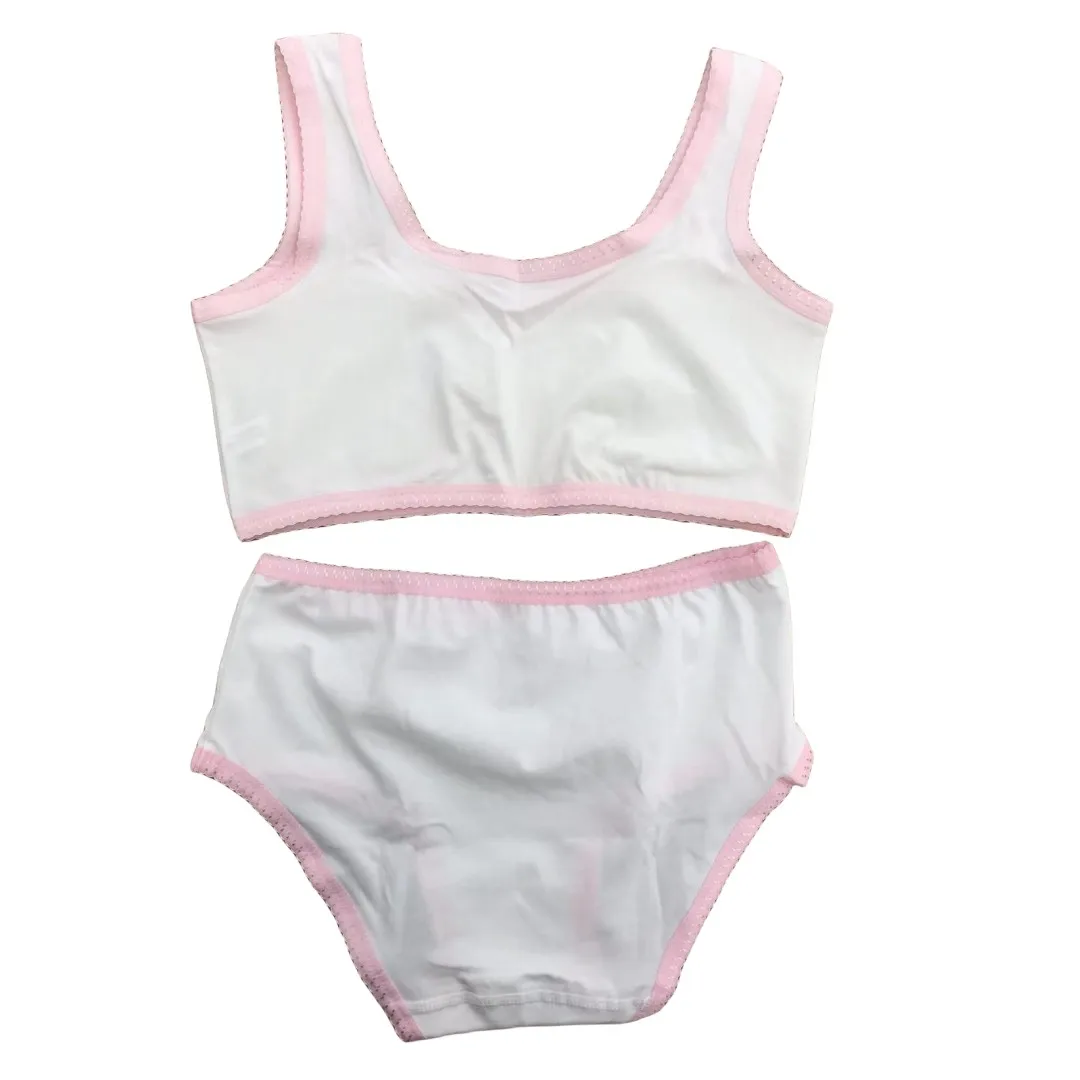 Mädchen-BH-Boxershorts-Set, niedliche Blumen-Erdbeer-Drucke, Teenager-Unterwäsche, Größe 130–160, große Mädchen-Unterwäsche, BH-Höschen-Set – Detail 17