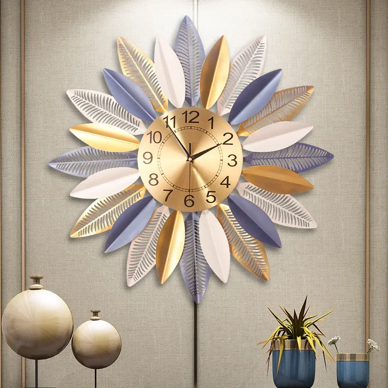 Fashion Wall Clock Living Room Modern Simple Home Decoration Clock Wall Hanging Creative Restaurant Clocks reloj de pared hierro