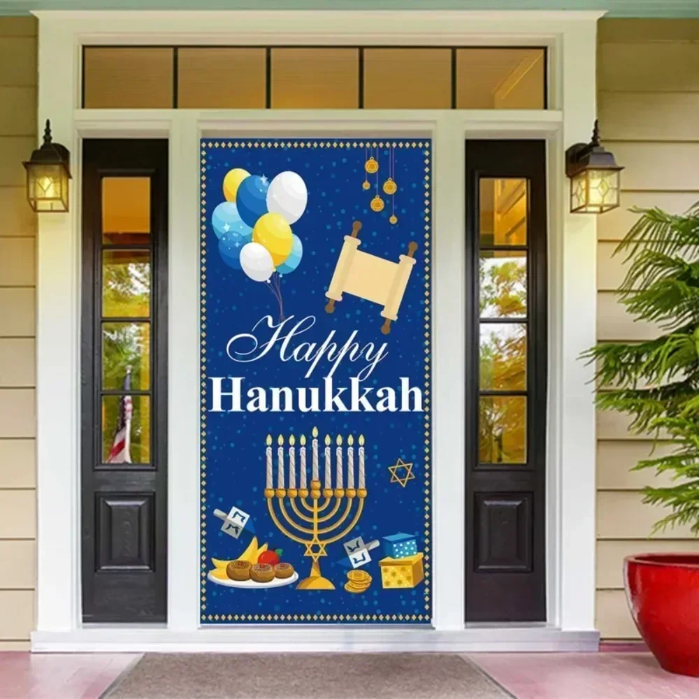 Hanukkah Wall Paintings, Bible Poster Painting on Canvas Judaica Wall Art Decoration Pictures hanging flag background cloth