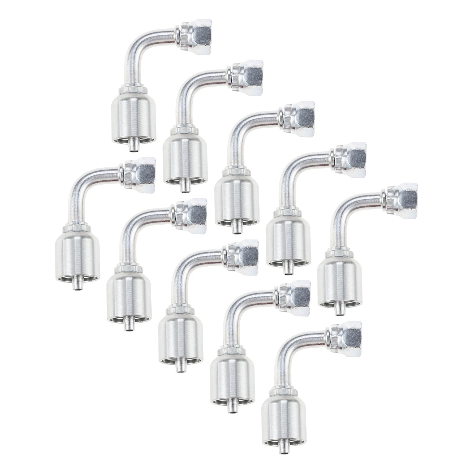10 PCS 90° Hydraulic Hose Fittings for 1/4