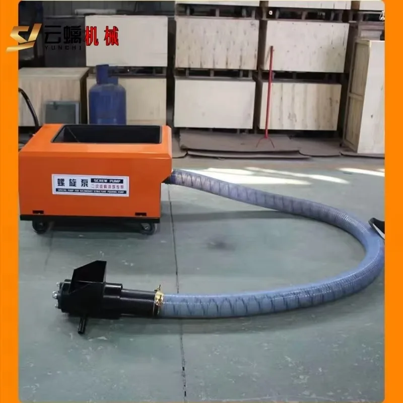 Customized Compact Mobile Electric Concrete Pump Screw Mortar Pump For Secondary Structure Pouring