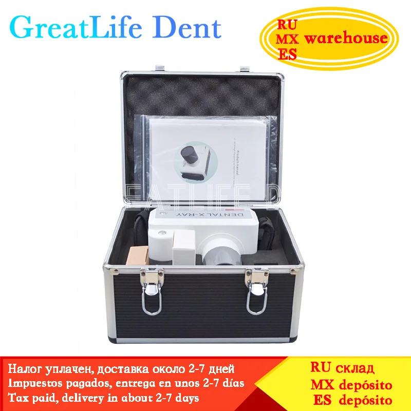 Mexico RU EU In Stock Greatlife Portable Dental X Ray Camera Original HyperLight X-ray Machine Wireless RVG Image Sensor System