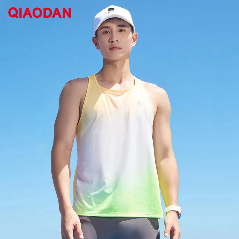 

QIAODAN Quick-drying Running Vests 2025 Sleeveless Breathable Training Professional Marathon Sport Tank Top Male XVS23241239RB