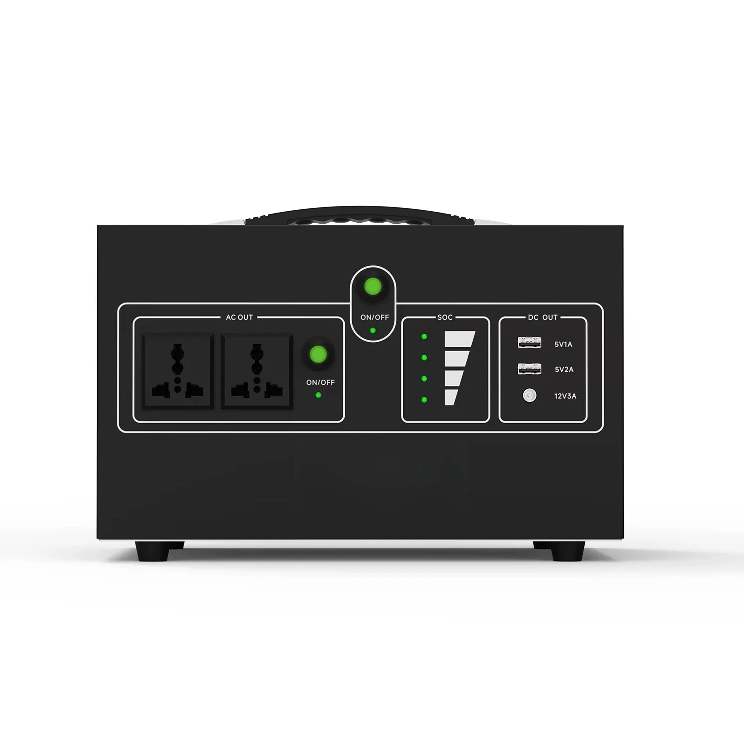 Multi-Functional 1200W Portable Power Station Solar Generator for Outdoor Home Emergency UPS