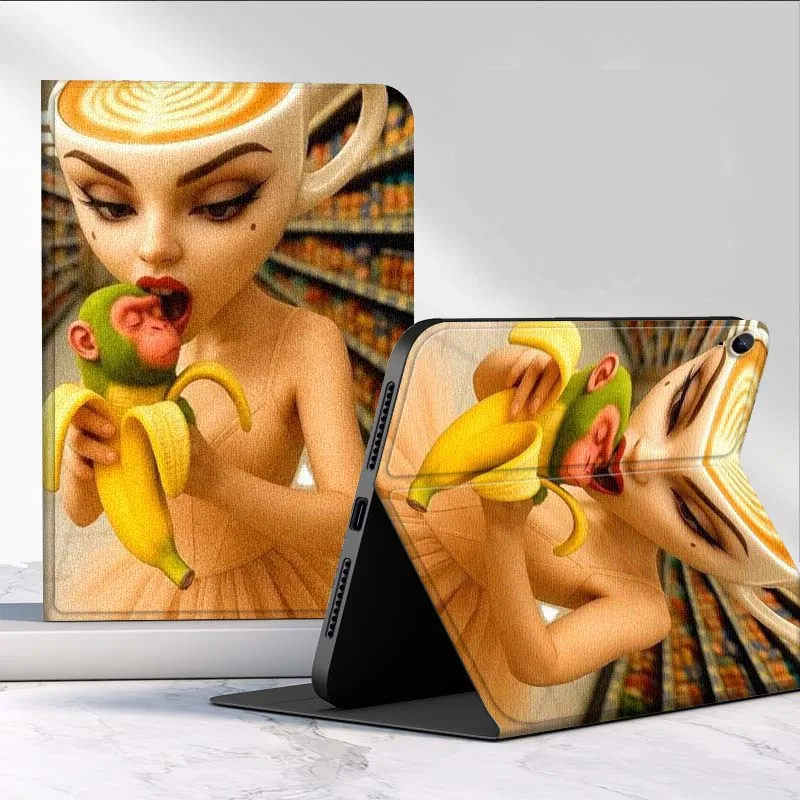 

Cartoon Tung Tung Sahur For Samsung Galaxy Tab A7 A A8 A9 A11 S6 S11 10.1 10.4 10.5 Inch Lite PLus Tablet Case