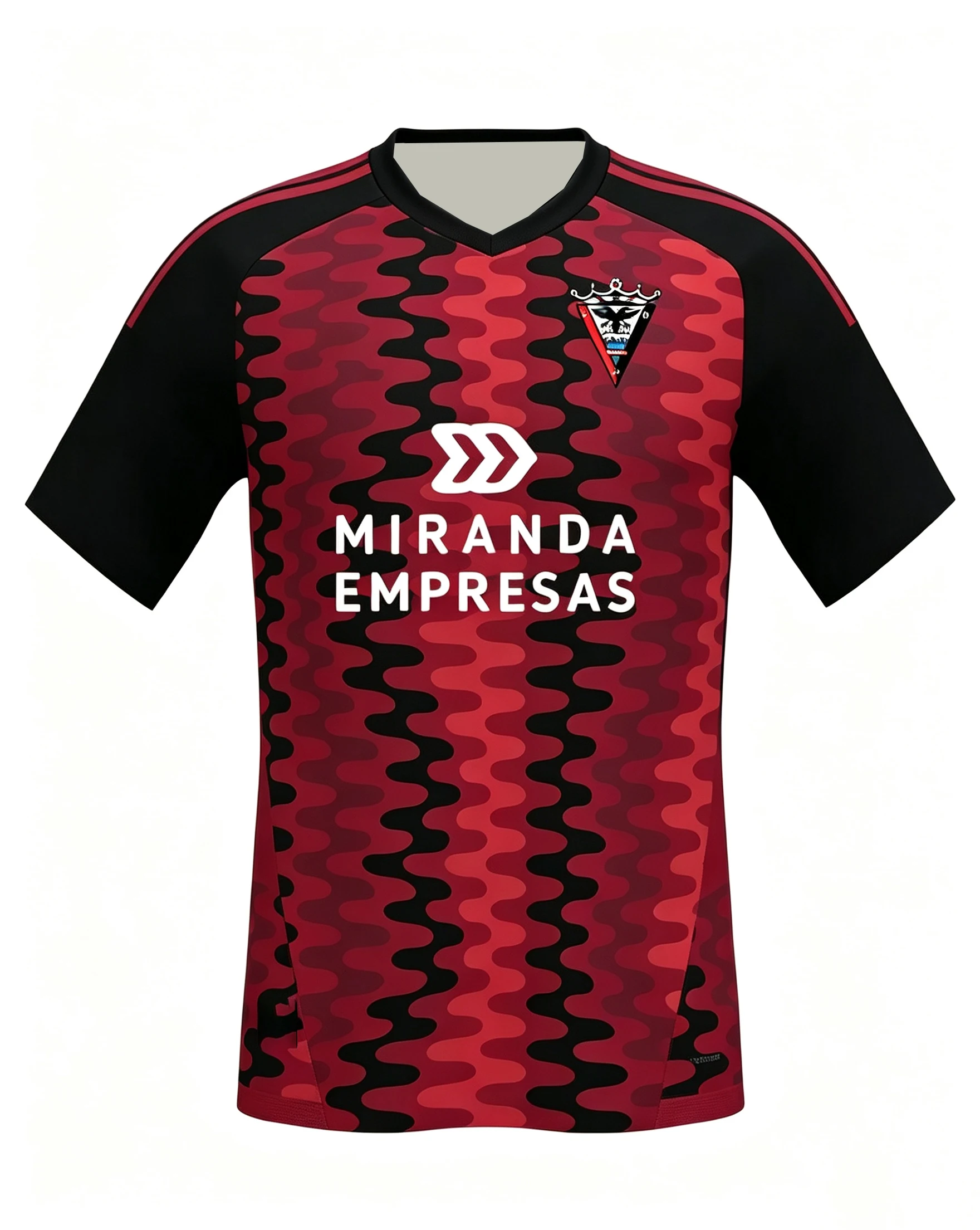 2026 Deportivo Mirandés 3D-Druck Fußballtrikot Herren Sommer Schnelltrocknendes Kurzarm-T-Shirt Familien-Partnerlook – Detail 3