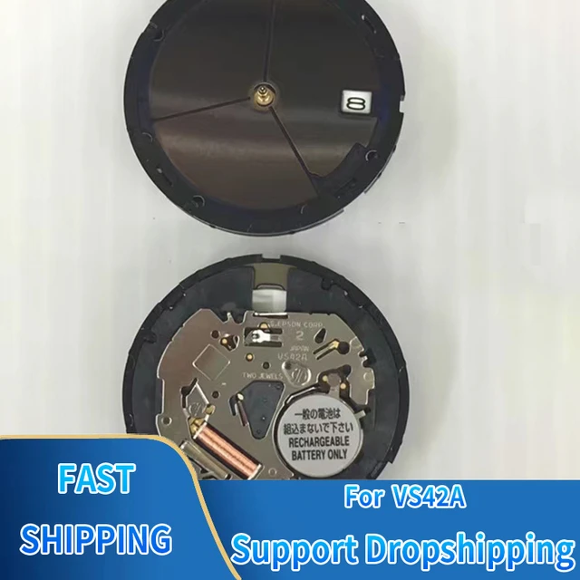 1PCS Movement For VS42A Watch Replacing For Seiko V157A Black Date Indicator At 3 Solar Movement Accessory Spare Parts AliExpress