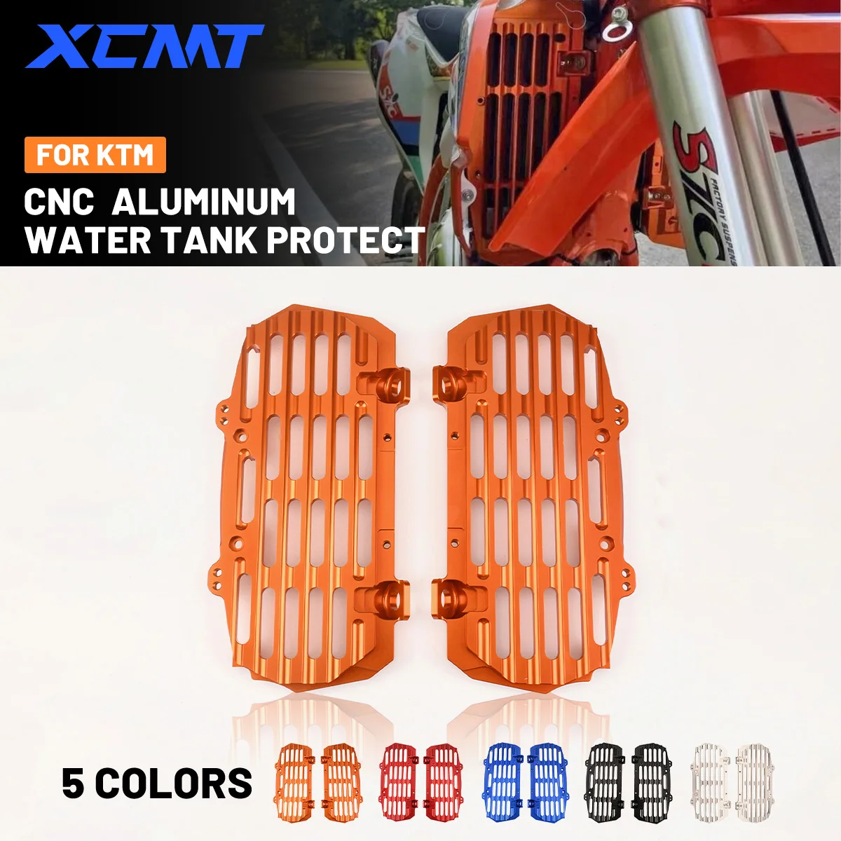 

For KTM EXC XCF XC EXCF XCFW TPI Six Days 125 250 300 350 400 450 500 2017-2023 2024 Radiator Grille Guard Grill Cover Protector