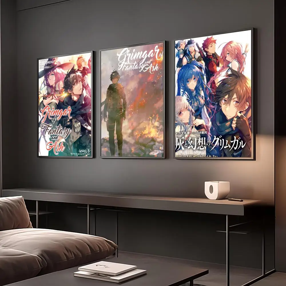 Anime G-Grimgar of Fantasy and Ash Poster Reteo Wall Art Aesthetic Room Decor Print Living Room Bedroom Home Decoration