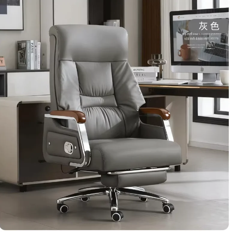 

Leather boss chair office seat computer chair home seat office chair comfortable sedentary sofa