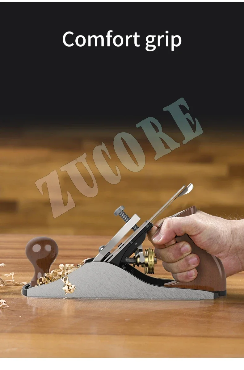 NO.4 قابل للتعديل العالمي الدقة تنعيم مقعد اليد الطائرة الخشب المسوي مع شفرة 2 بوصة ومقابض خشبية