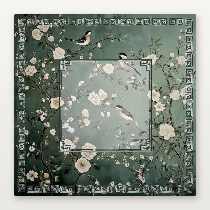 

Chinese factory American mahjong table mat 800xmm microfiber,suitable for entertainment,chess, card games, sage-colored bird mat
