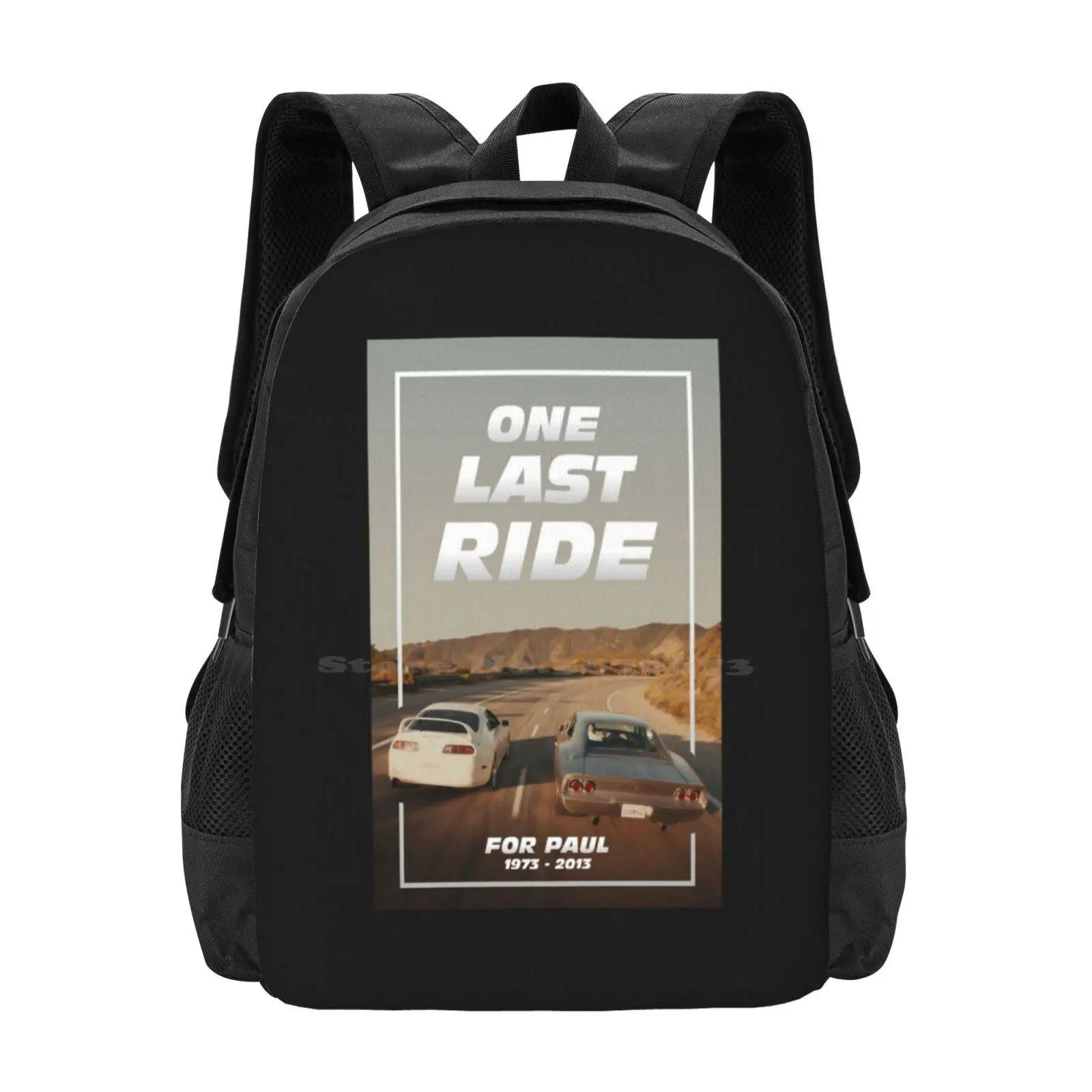 One Last Ride Birthday Gifts School Bags For Teenage Girls Laptop Travel Bags One Last Ride Birthday Fast And Furious Paul