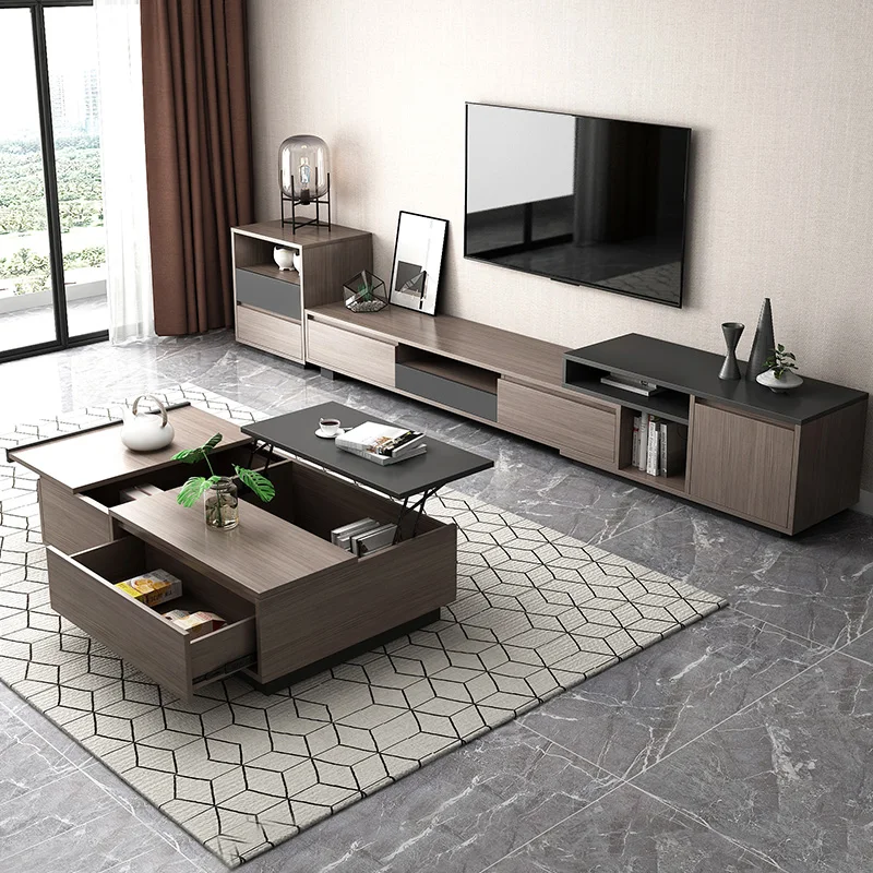 

Multifunctional rectangular space saving smart coffee table